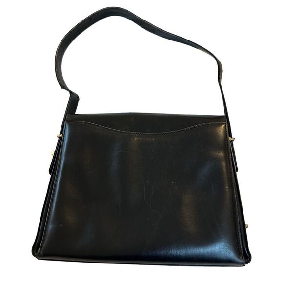 Gucci vintage gg gold logo shoulder and hand bag, strap is convertible - Picture 7 of 16